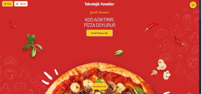 Screenshot of Pizza Restaurant Website project showing Next.js, React, Redux, Tailwind CSS, ShadcnUI, Java, Spring Boot, PostgreSQL, JWT, Fly.io, Vercel implementation