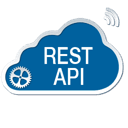 REST API logo - server-side technology icon